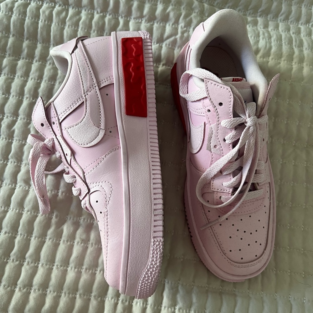 Nike all Pink Airforce 1s Size 7 Womens